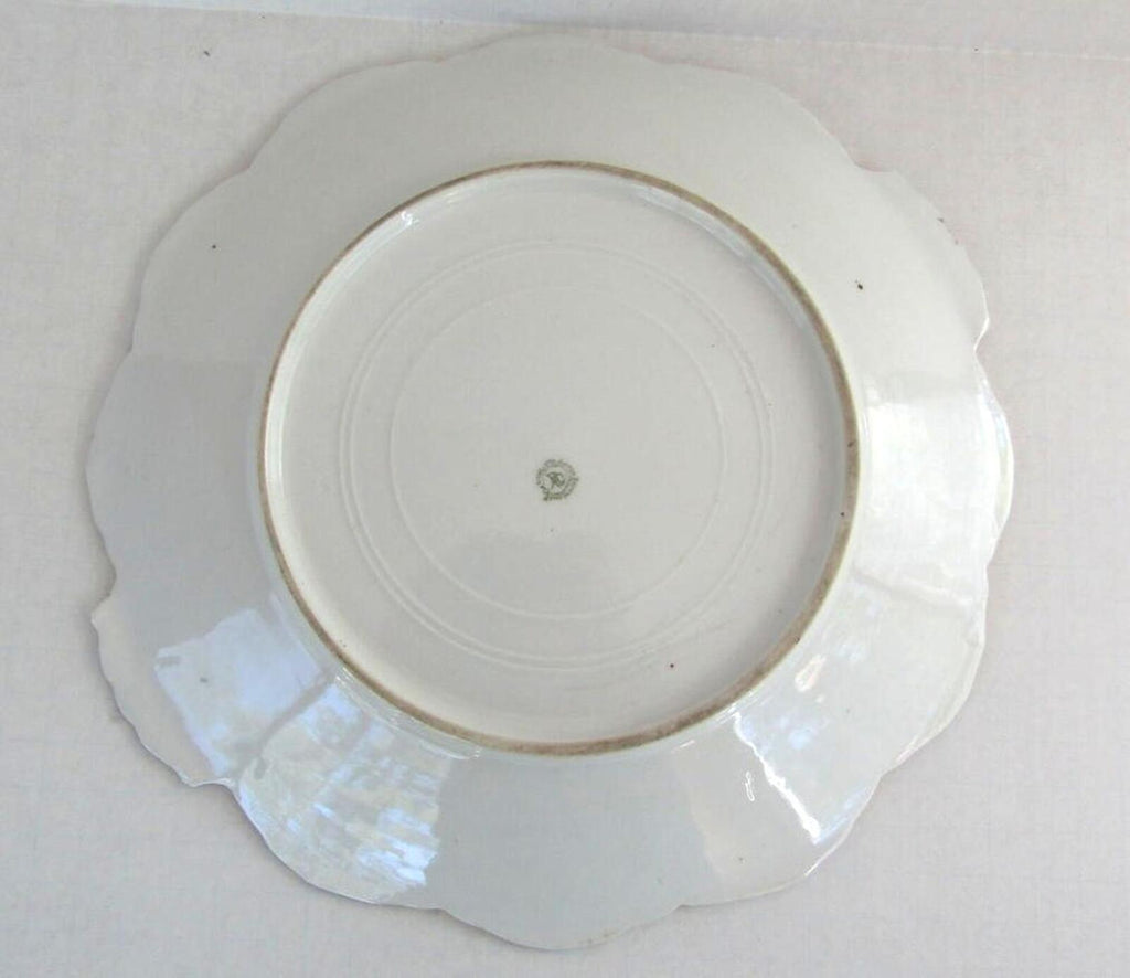 Antique Noritake RC Nippon Moriage Handled Cake Plate Platter 11" Red Gold