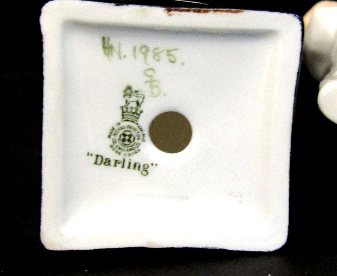 Vintage Royal Doulton Figurines Pair Darling & Bedtime Made in England 1940's