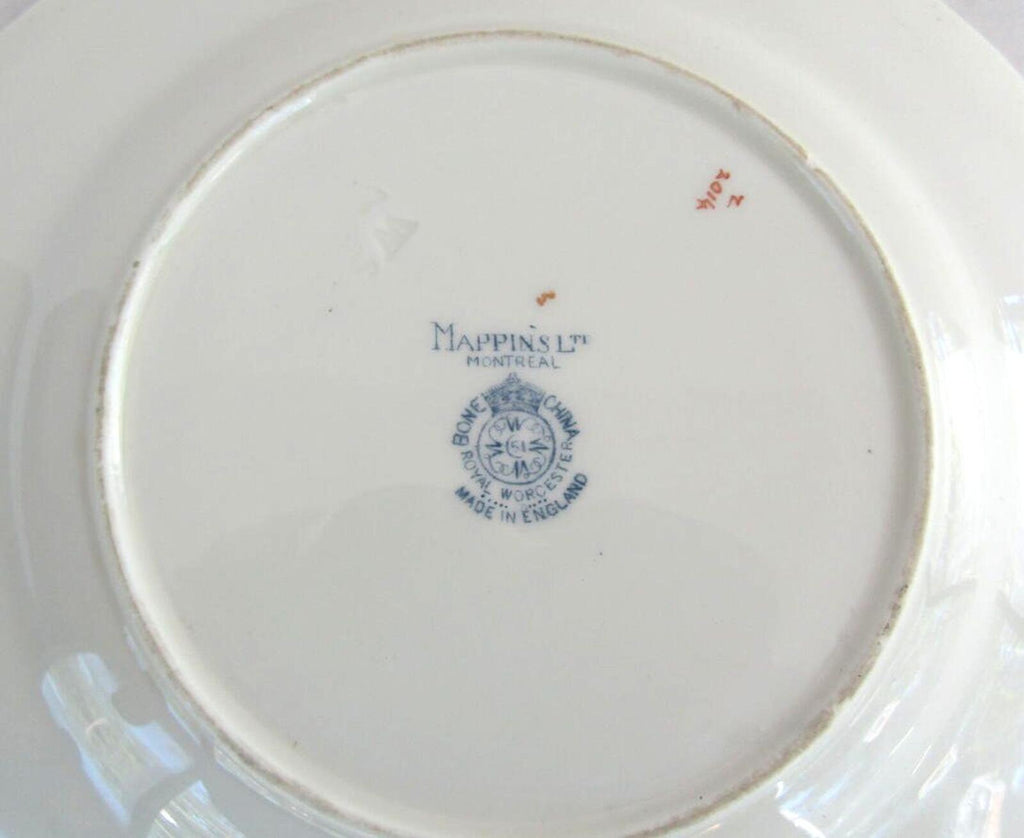 Antique 1921 Royal Worcester Pillament Plate - Mappins Montreal
