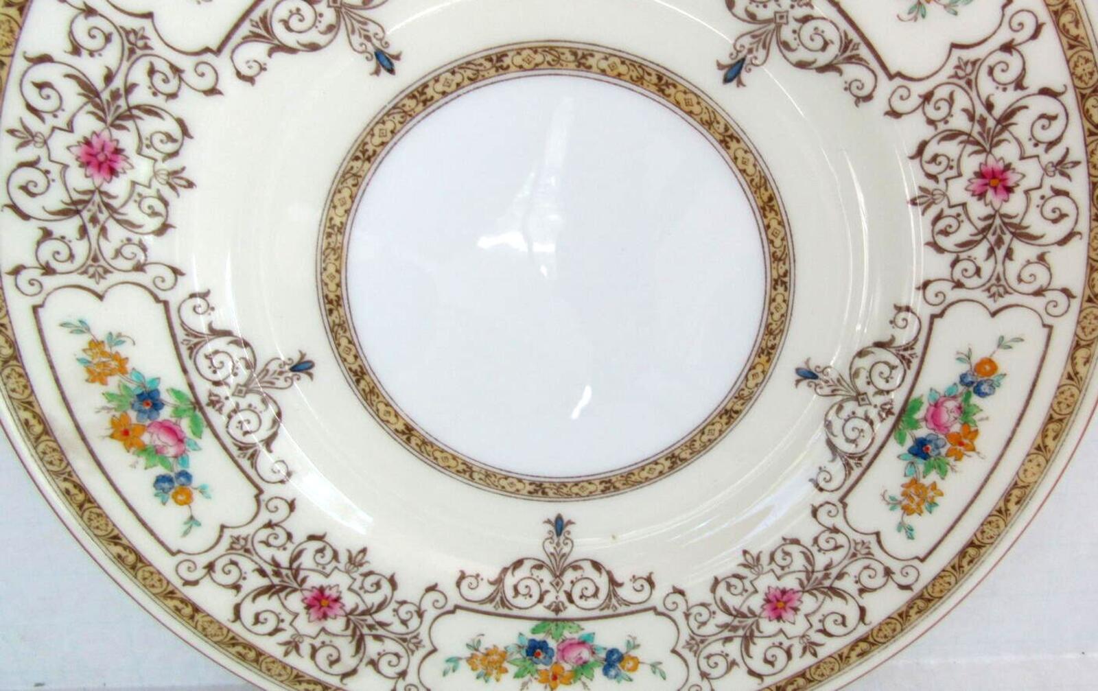 Vintage Minton Cambridge Brown B1323 8.75" Bone China Luncheon Plate