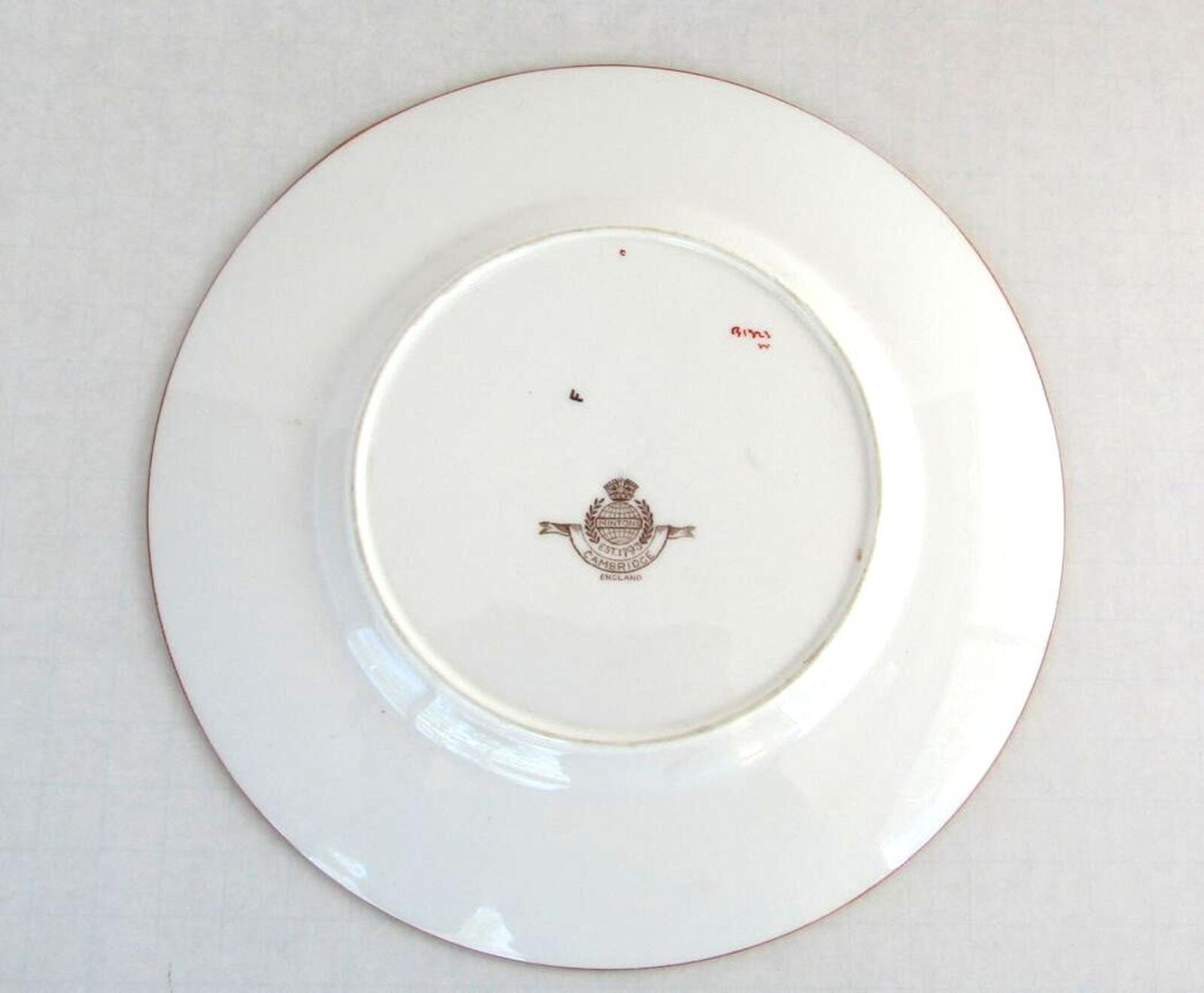 Vintage Minton Cambridge Brown B1323 8.75" Bone China Luncheon Plate