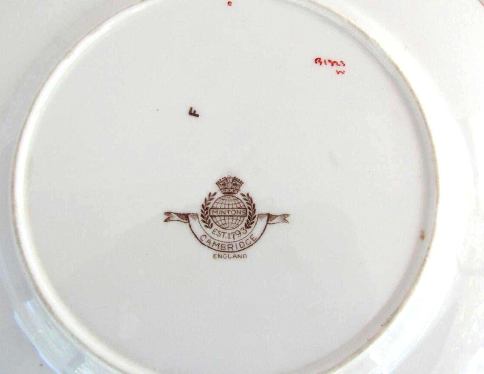 Vintage Minton Cambridge Brown B1323 8.75" Bone China Luncheon Plate