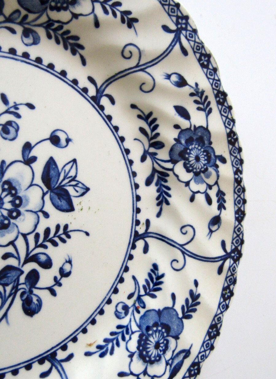 Vintage Johnson Brothers Indies Blue Ironstone Bread Butter Plate 6.25" Pristine